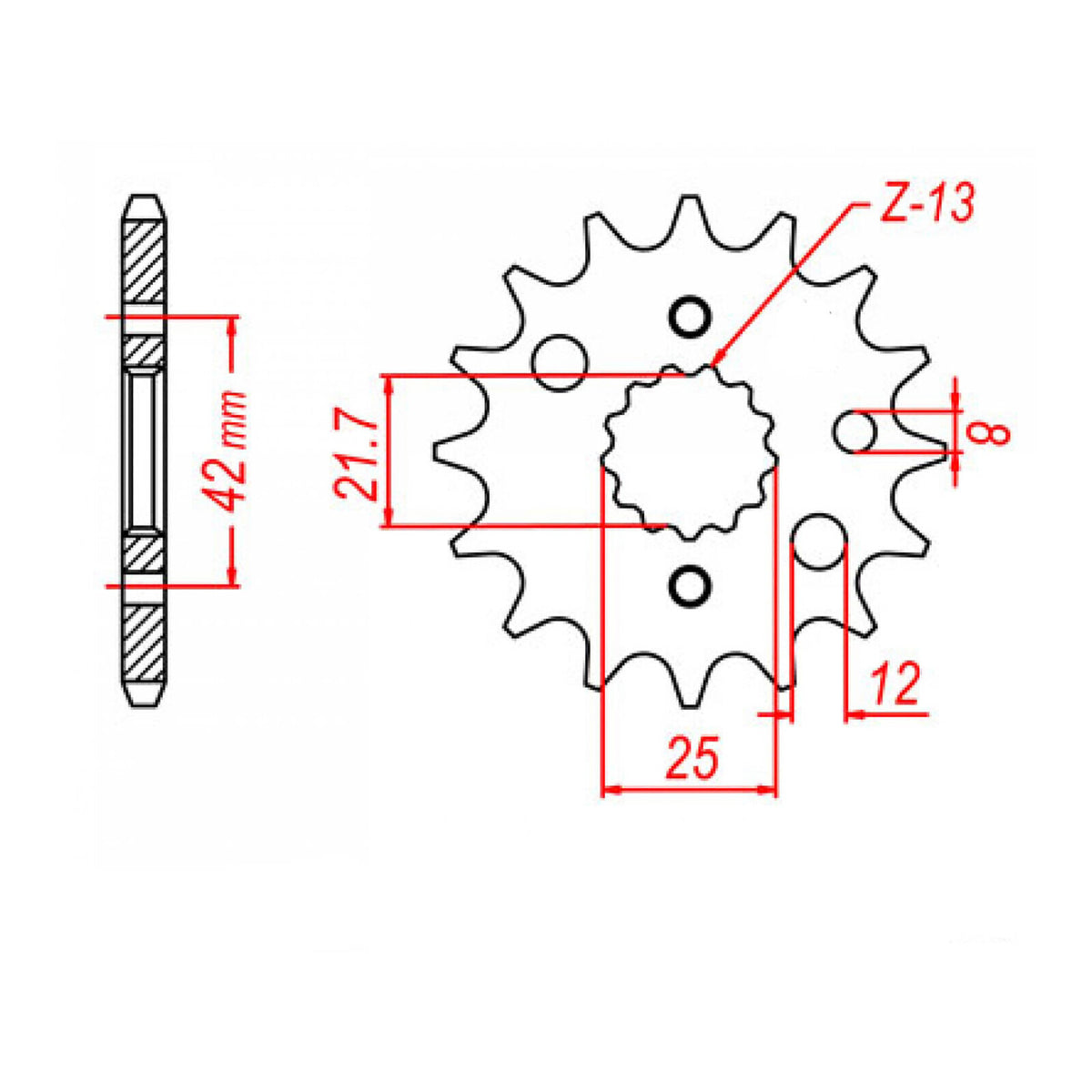 NICHE Drive Sprocket & Chain Kit For Suzuki GSXR1000 | 17T Front / 42T Rear | 530VM-X X-Ring Chain, 114 Links