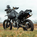 Bike fitted with the Kreiga OS-BASE and OS-Adventure Packs