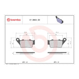 Brembo Prime Sinter Rear Brake Pads 07BB02SD