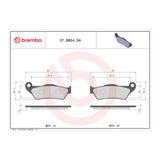 Brembo Prime Sinter Front Brake Pads 07BB04SA