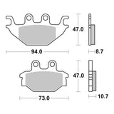 Brembo Prime Sinter Rear Brake Pads 07GR52SD