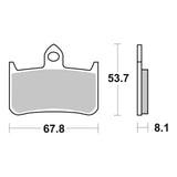 Brembo Xtra Sinter Front Brake Pads 07HO28SR