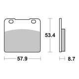 Brembo Prime Sinter Rear Brake Pads 07SU06SP