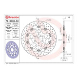 Brembo Prime Serie Oro Front Brake Disc 78B40850