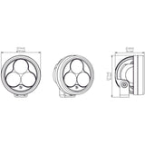 Denali D3 LED Driving Light - DataDim™ Technology - Single