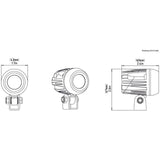 Denali DM LED Light Pod - DataDim™ Technology - Single