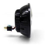 Denali M5 E-Mark LED Headlight Module, 5.75 Round, Black Chrome