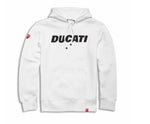 Ducati Logo White Hooded Sweatshirt
