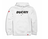 Ducati Logo White Hooded Sweatshirt