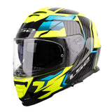 LS2 FF800 Storm II Tracker Helmet - Black / Hi-Vis Yellow 06