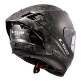 LS2 FF807 Dragon Forged Helmet - Gloss Carbon 06
