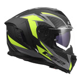 LS2 FF818 Storm III Dynamo Helmet - Black / Hi-Vis Yellow