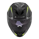 LS2 FF818 Storm III Dynamo Helmet - Black / Hi-Vis Yellow