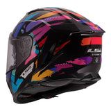 LS2 FF818 Storm III Kaos Helmet - Black / Purple