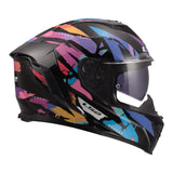 LS2 FF818 Storm III Kaos Helmet - Black / Purple