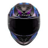 LS2 FF818 Storm III Kaos Helmet - Black / Purple