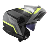 LS2 FF908 Strobe II Monza Flip Front Helmets - Matte Black / Hi-Vis Yellow 06