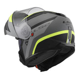 LS2 FF908 Strobe II Monza Flip Front Helmets - Matte Black / Hi-Vis Yellow 06