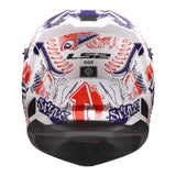 LS2 MX706J COZ Junior Helmet - Matte White / Red / Blue