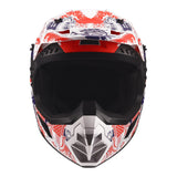 LS2 MX706J COZ Junior Helmet - Matte White / Red / Blue