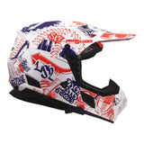 LS2 MX706J COZ Junior Helmet - Matte White / Red / Blue