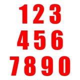 Whites Race Number - Red #0 (10 Pack)