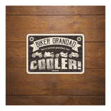 Oxford Garage Metal Sign: Biker Grandad Cooler