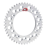 Renthal Rear Sprocket - Silver 46T Alloy 7075-T6 Grooved