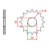 Sprocket Kit Suzuki GN125 - 428H 14/52