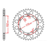 Sprocket Kit Yamaha YZ/WR400F '98 - 520KXZ 14/49