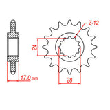 Sprocket Kit Honda CB600F Hornet -'06 - 525XRE 15/42