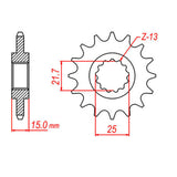 Sprocket Kit Kawasaki ZXR600 '95-'97 Gold - GB525XRE 15/40