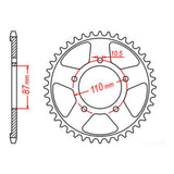 Sprocket Kit Suzuki GSXR1100 '86-'88 (530conv) Gold - GB530ZXW 14/46