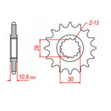 Sprocket Kit Yamaha FZ1/S Fazer '06-'12 (recommended) - 530ZXW 17/45