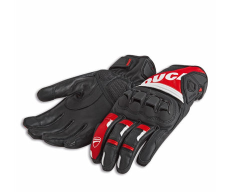 Ducati Sport C4 Fabric Leather Glove Red/Black