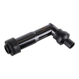 Whites Spark Plug Cap (Replaces XZ05F) Long Right Angle - Black