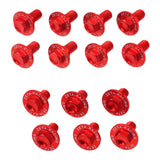 Zeta Aluminum Bolt Set Plastics Kawasaki KX250X/450X '21- 21 pcs - Red