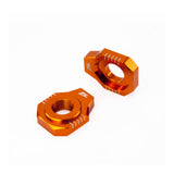 Zeta Rear Axle Block KTM SX/SXF- '12, 85SX,EXC Orange